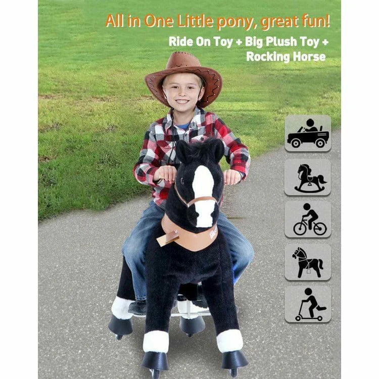 Black Model U Ride-On Horse - 3-4 Years - Image 3