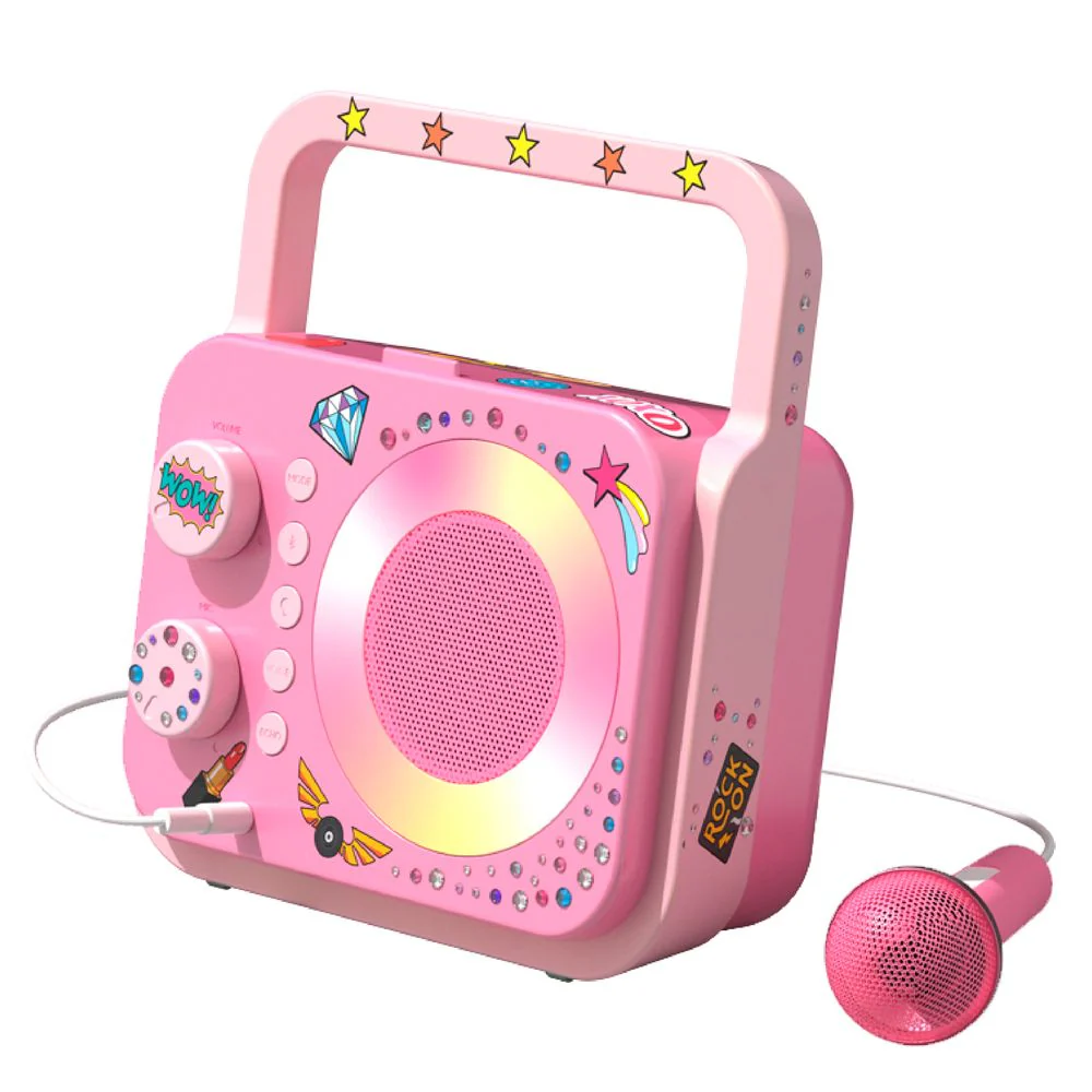 Bluetooth® Portable Karaoke Station with Microphone