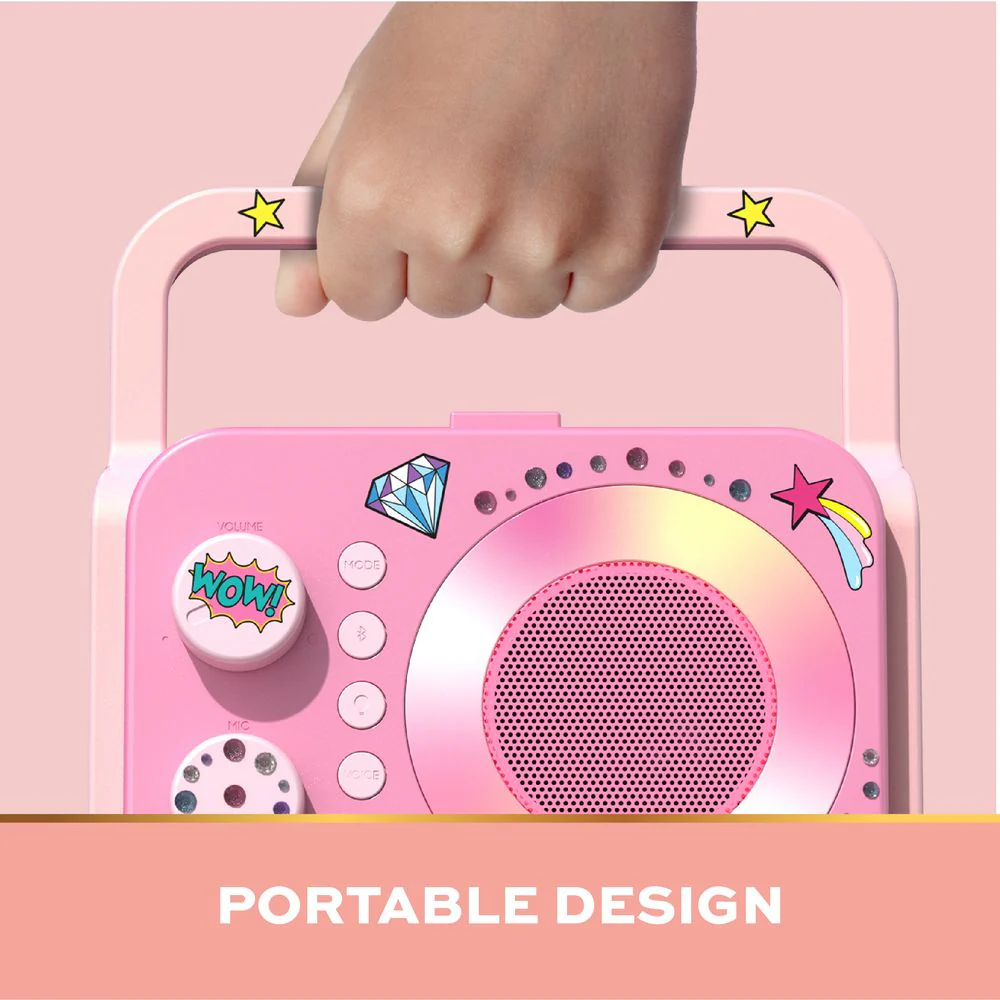 Bluetooth® Portable Karaoke Station with Microphone - Image 3