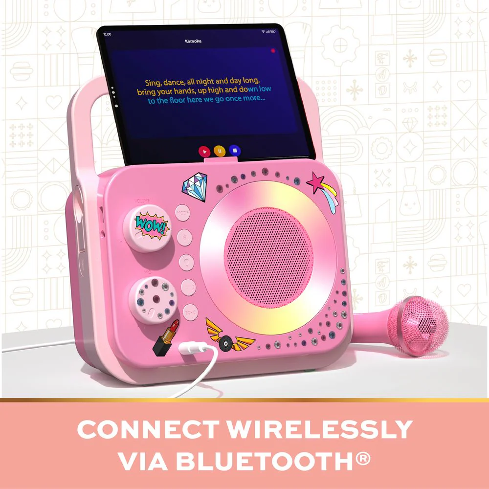 Bluetooth® Portable Karaoke Station with Microphone - Image 7