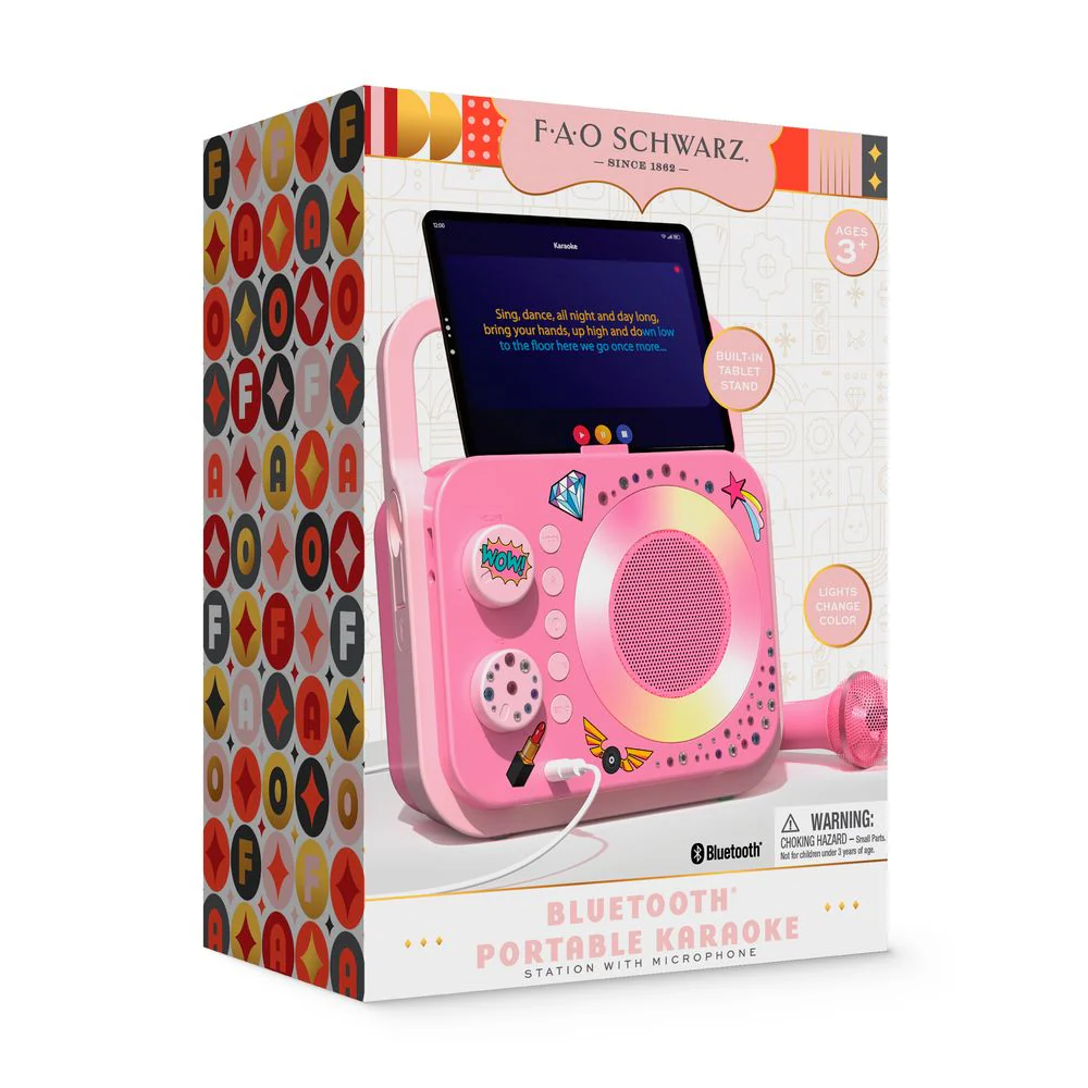Bluetooth® Portable Karaoke Station with Microphone - Image 8