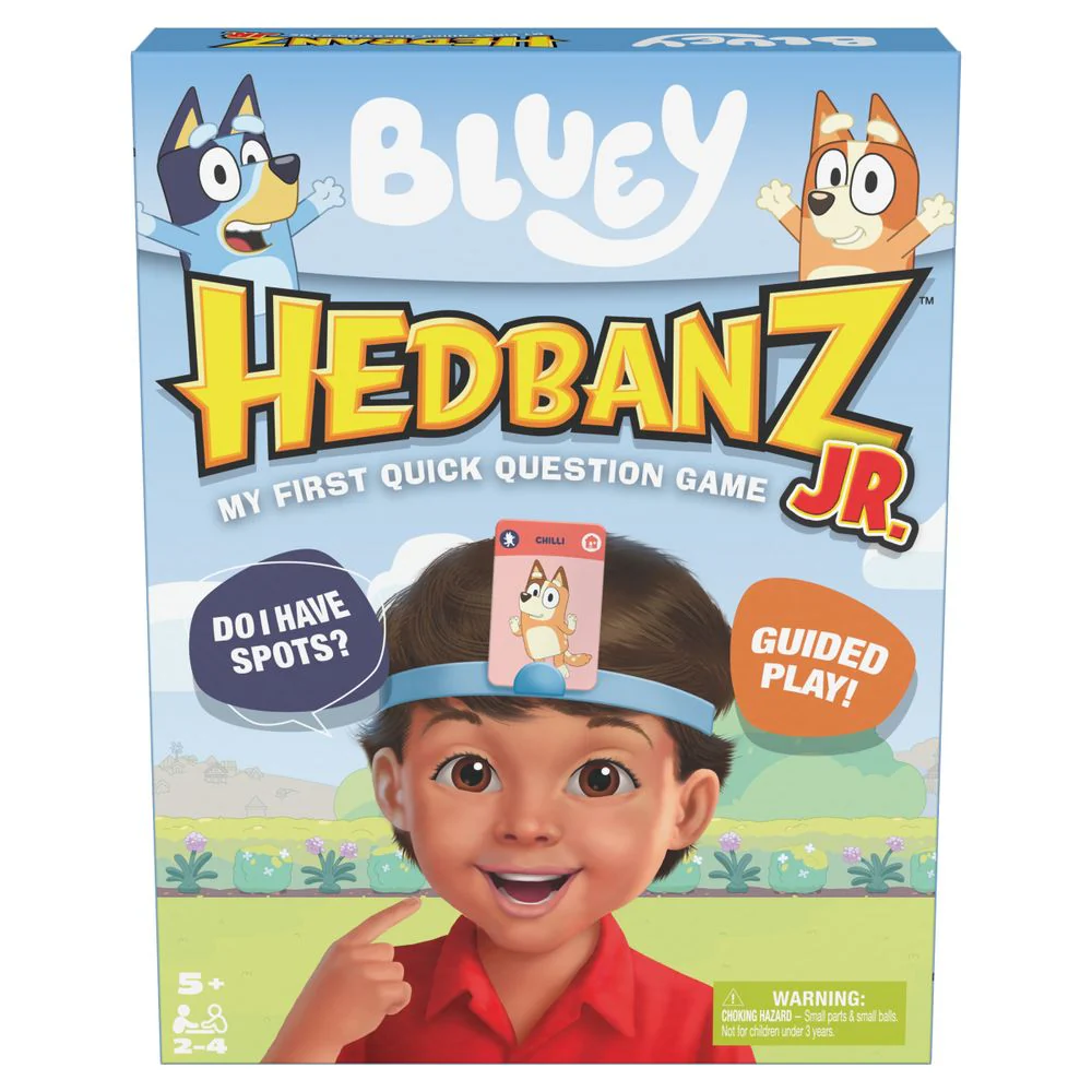 Bluey Hedbanz Jr. Picture Guessing Card Game