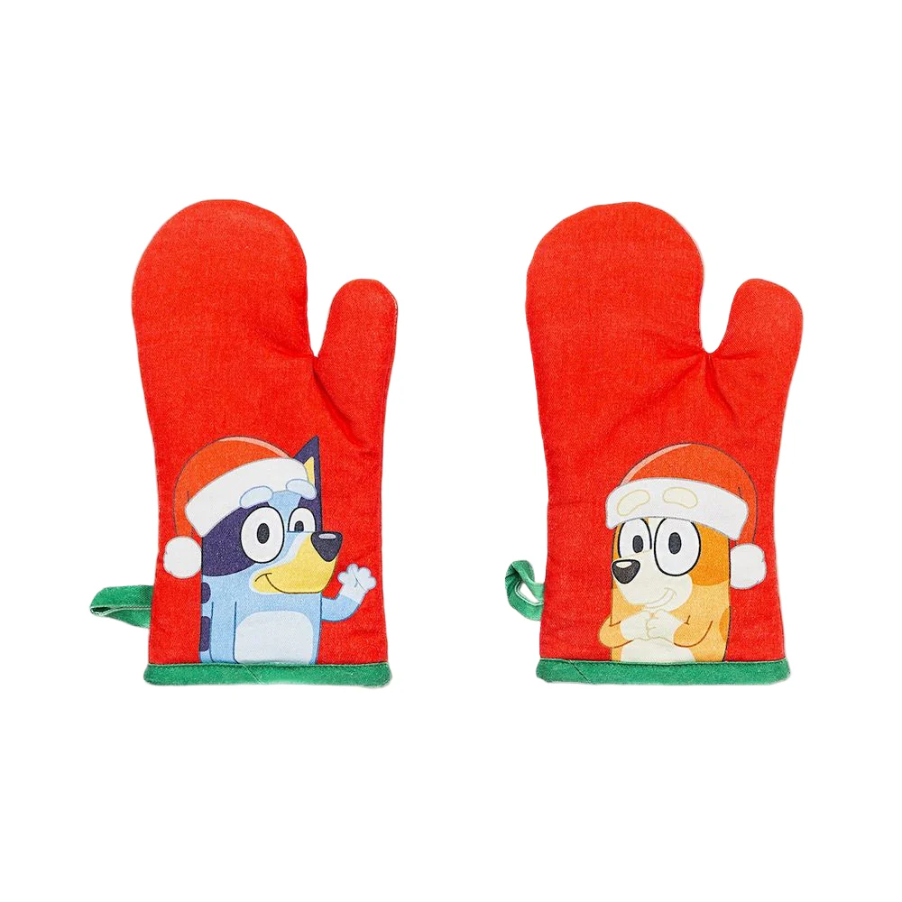 Bluey Holiday Youth Apron and Oven Mitt Set - Image 2