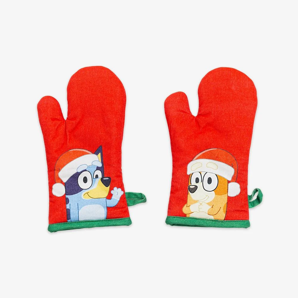 Bluey Holiday Youth Apron and Oven Mitt Set - Image 3