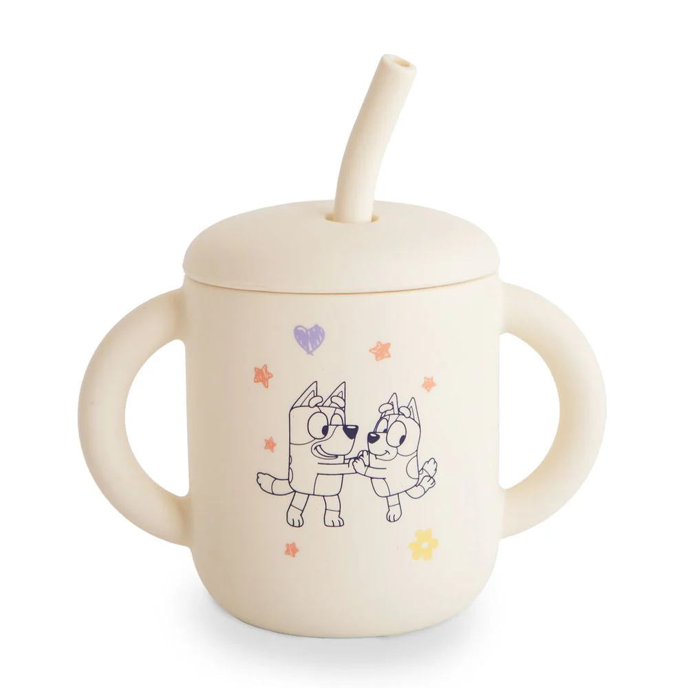 Bluey x Mushie Silicone Training Cup & Straw