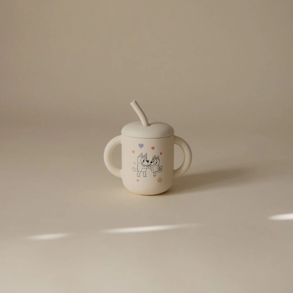 Bluey x Mushie Silicone Training Cup & Straw - Image 3