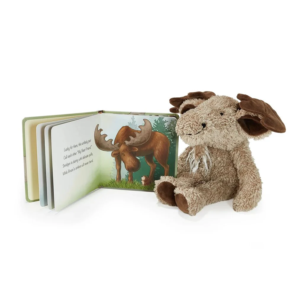 Bruce the Moose Plush & A Big Friendship Book Bundle - Image 2