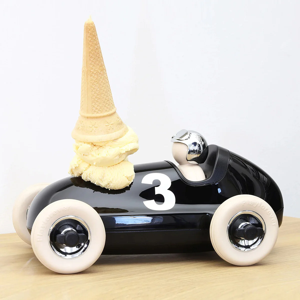 Bruno Roadster Car Toy - Black/Chrome - Image 3