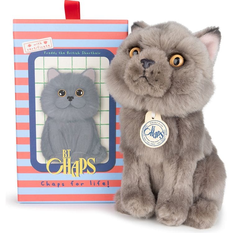 BT Chaps Freddy the British Shorthair Cat Plush in Giftbox - 6.5" - Image 2