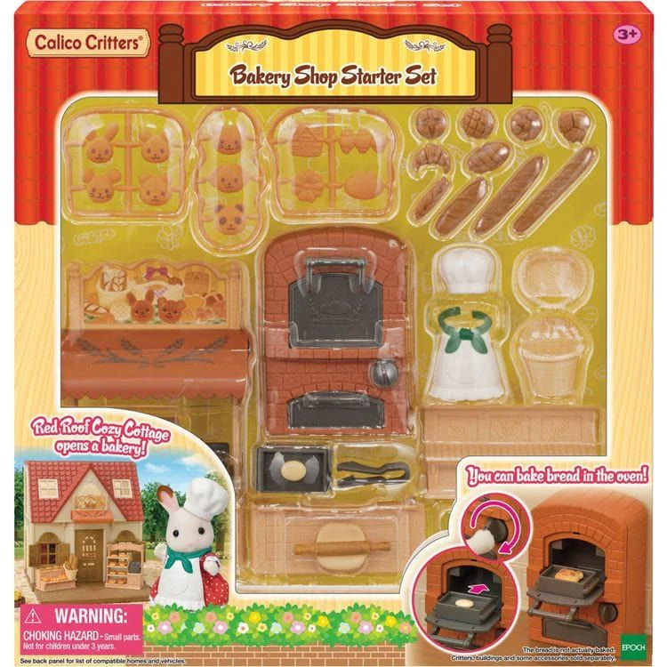 Calico Critters Bakery Shop Starter Set, Dollhouse Playset with Furniture and Accessories - Image 2