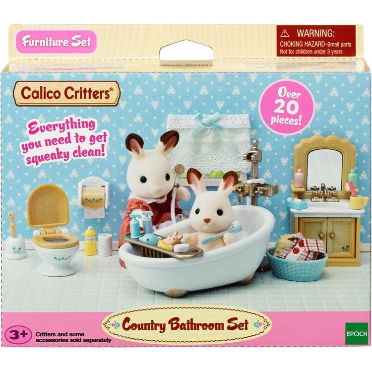 Calico Critters Country Bathroom Set, Dollhouse Furniture and Accessories - Image 2
