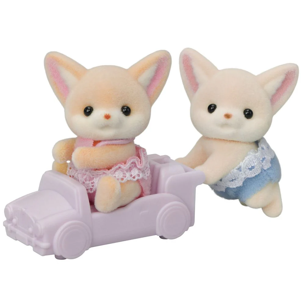 Calico Critters Fennec Fox Twins Collectible Doll Figures