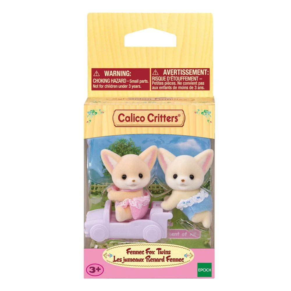 Calico Critters Fennec Fox Twins Collectible Doll Figures - Image 3