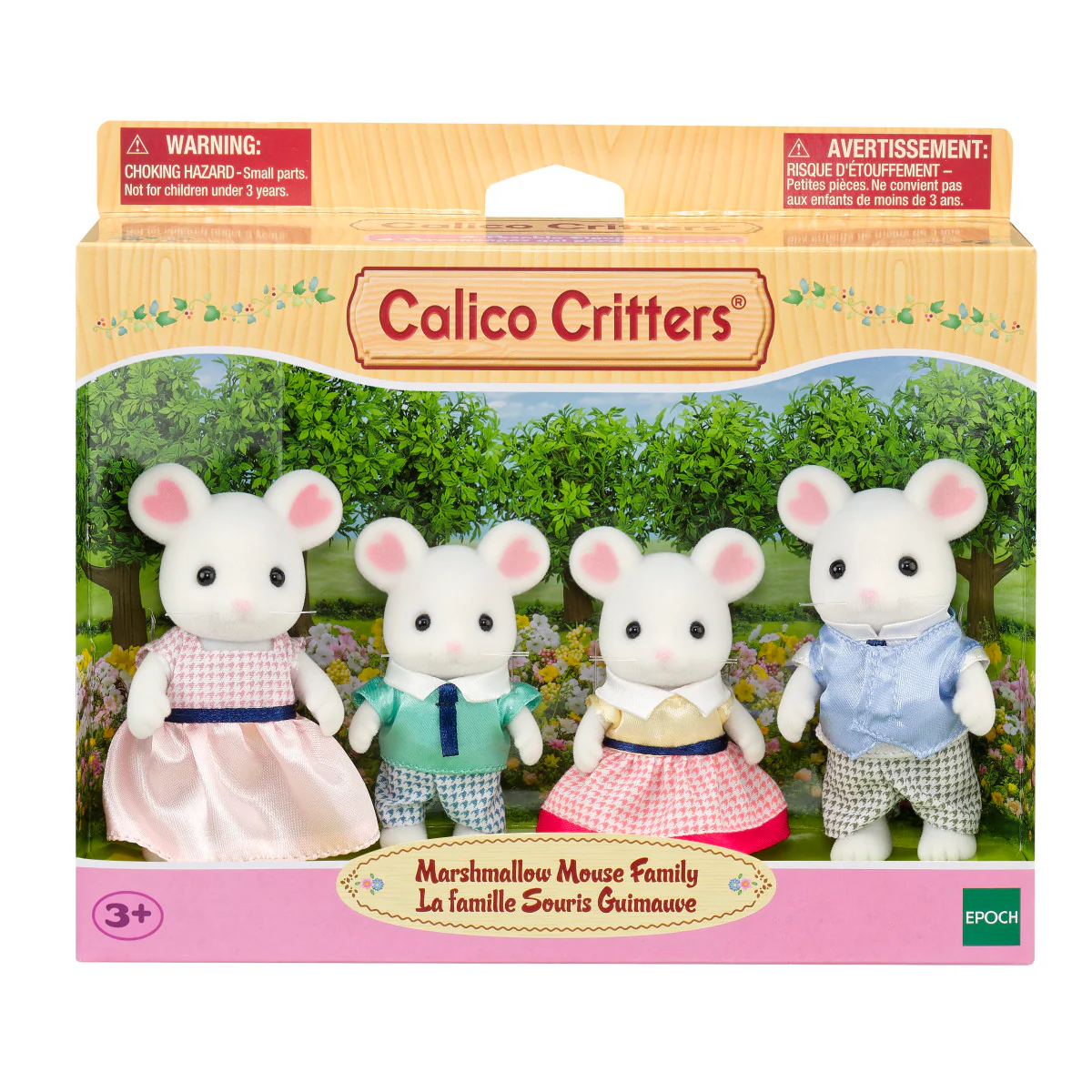 Calico Critters Marshmallow Mouse Family Collectible Doll Figures - Image 2
