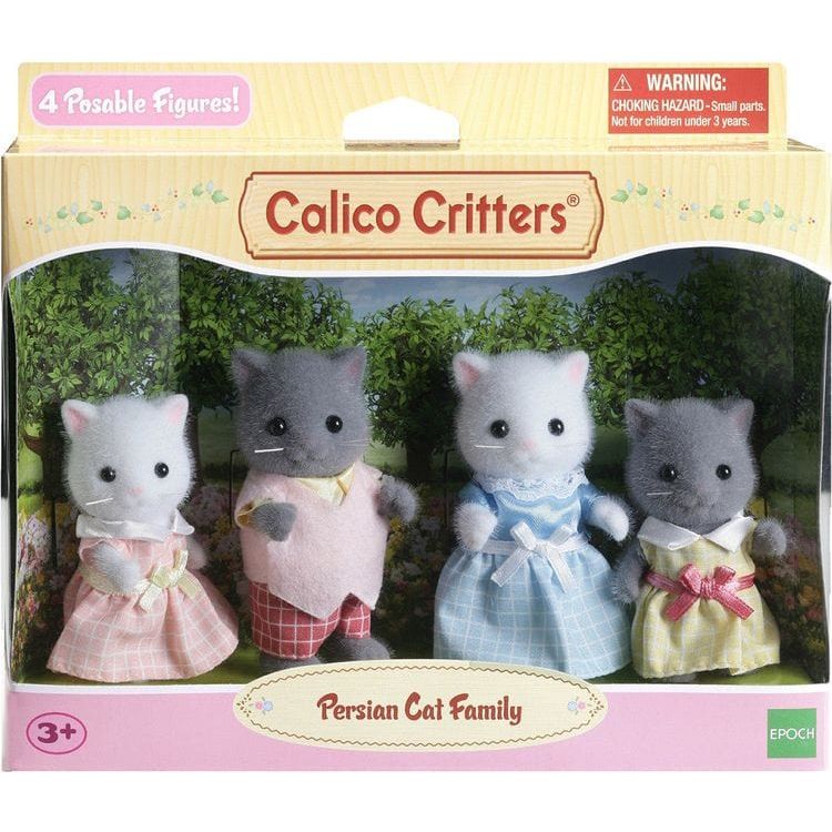 Calico Critters Persian Cat Family, Set of 4 Collectible Doll Figures - Image 2