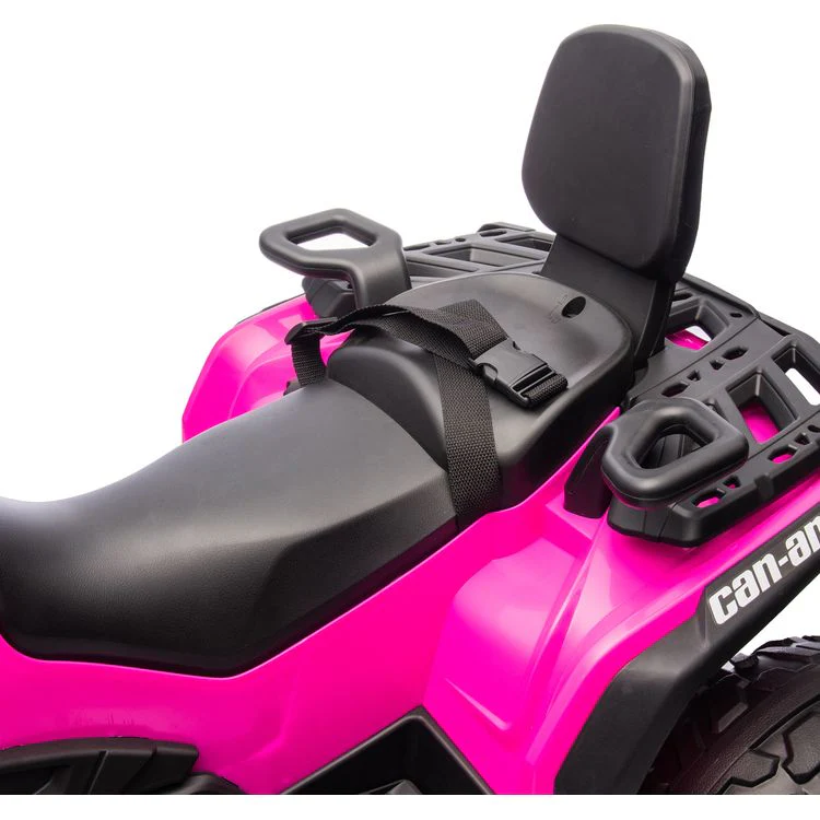 Can Am Outlander 24V 4x4 2-Seater Ride on Car - Pink - Image 3