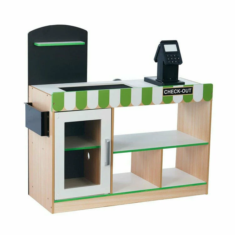Cashier Austin Play Market Stand - Green / Wood - Image 6