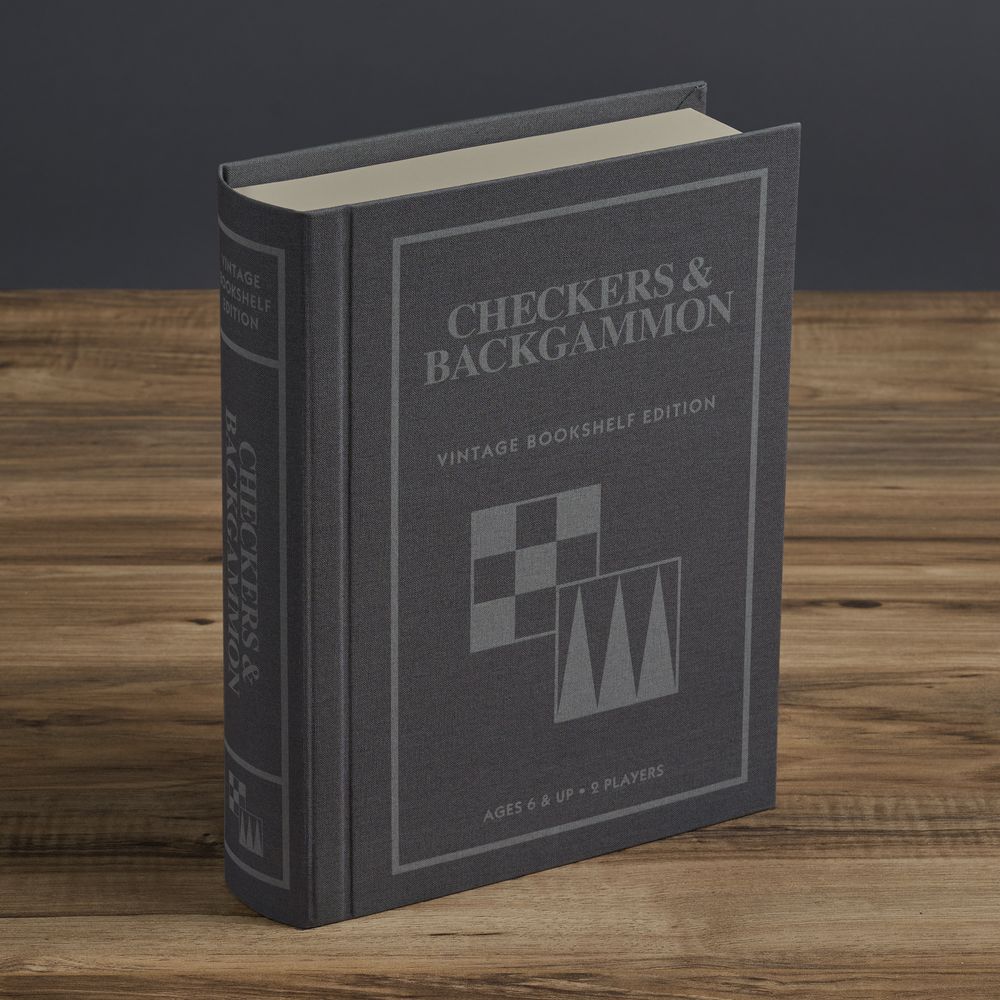 Checkers & Backgammon Vintage Bookshelf Edition - Image 9