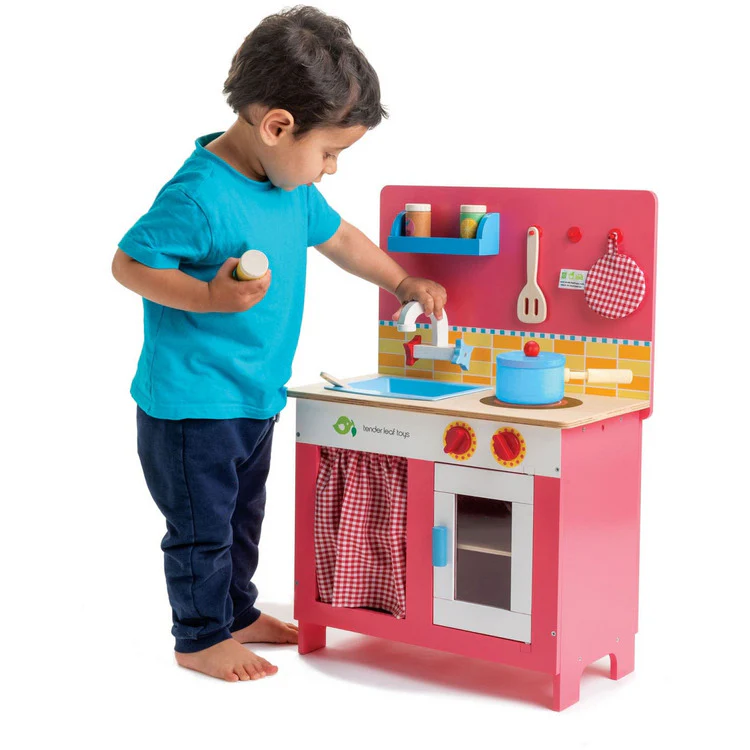 Wooden Cherry Pie Kitchen Play Set - Image 2