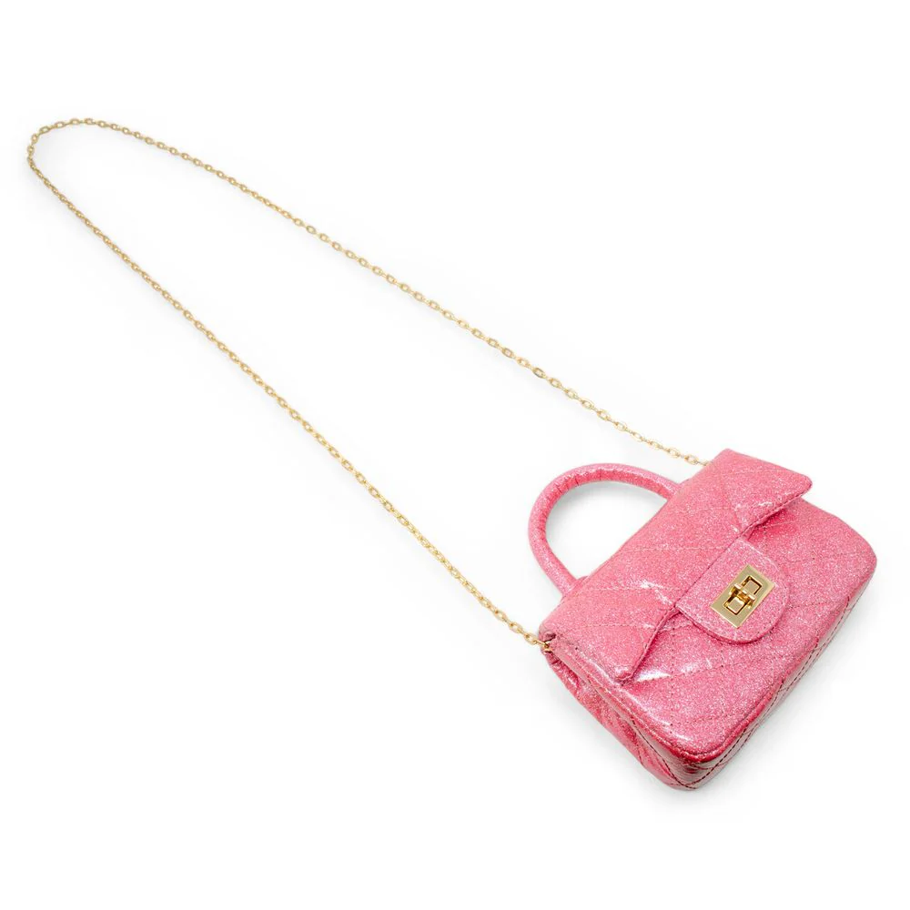 Classic Sparkle Top Handle Handbag - Pink Lemonade - Image 2
