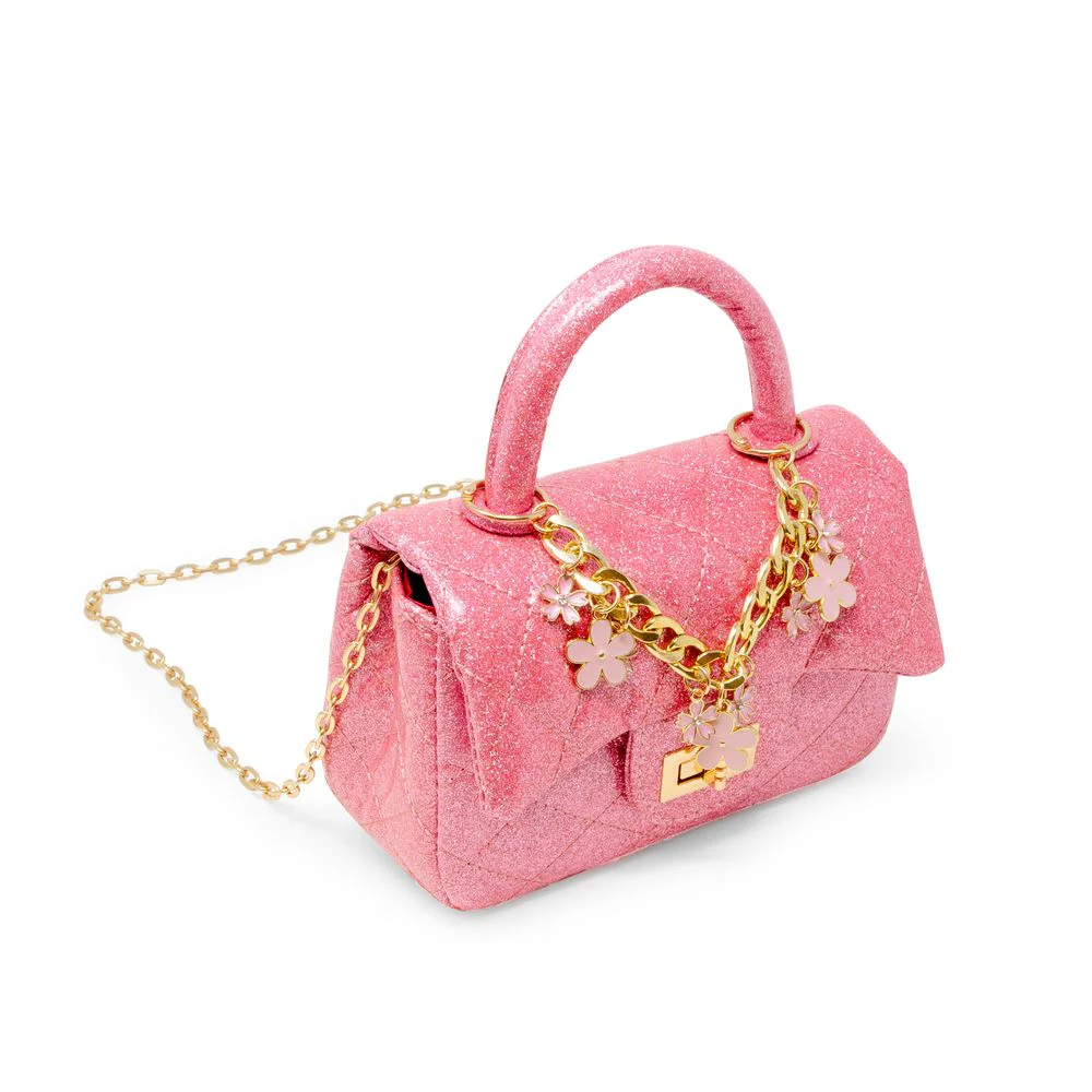 Classic Sparkle Top Handle Handbag - Pink Lemonade - Image 3
