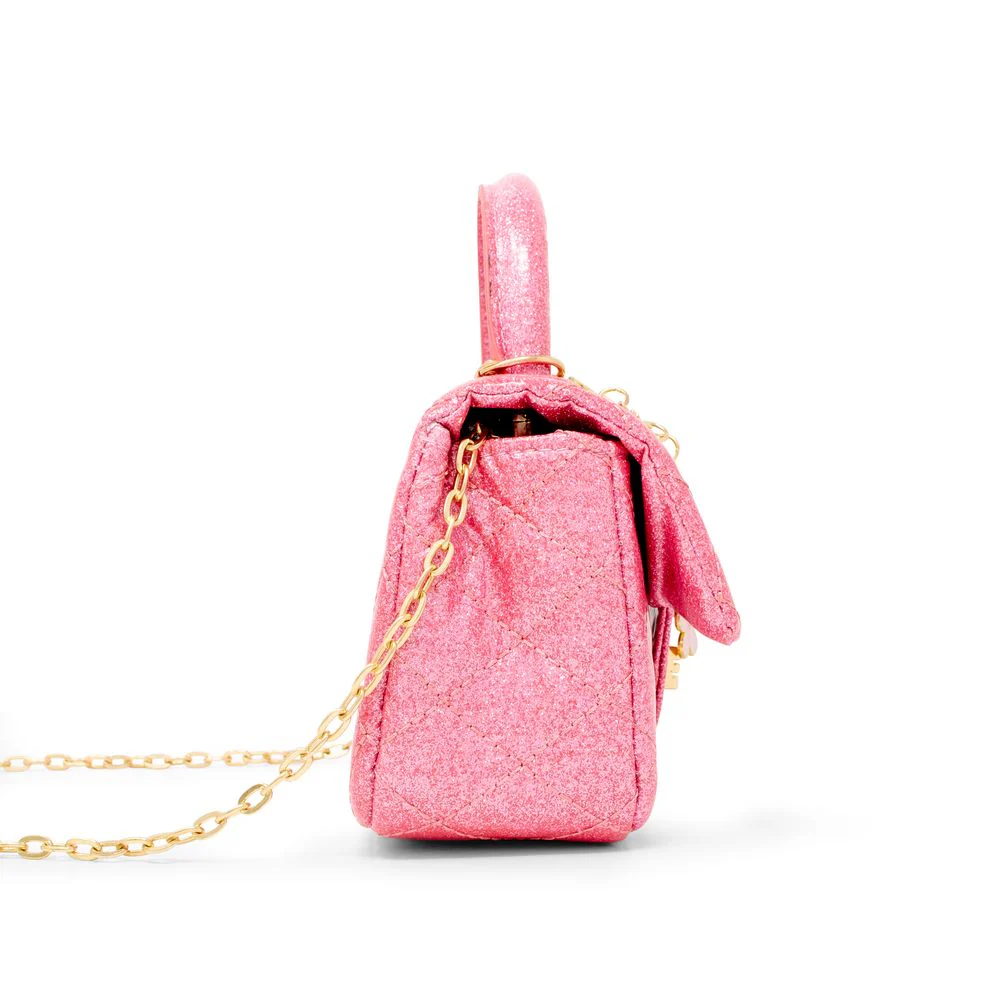 Classic Sparkle Top Handle Handbag - Pink Lemonade - Image 4