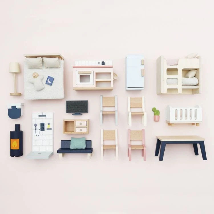 Complete Dollhouse Furniture Set - Image 2