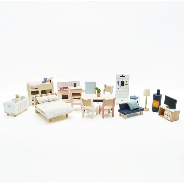 Complete Dollhouse Furniture Set - Image 3