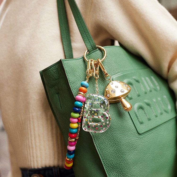 Confetti Initial Bag Charm - B - Image 2