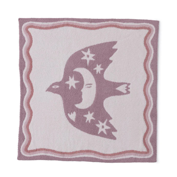 CozyChic Desert Bird Receiving Blanket - Teaberry Multi
