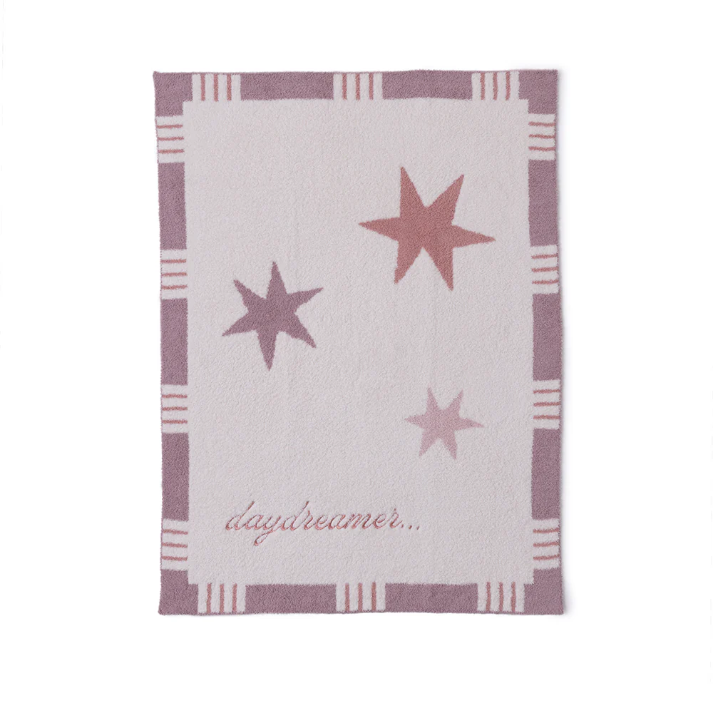CozyChic Starry Daydreamer Stroller Blanket - Teaberry Multi