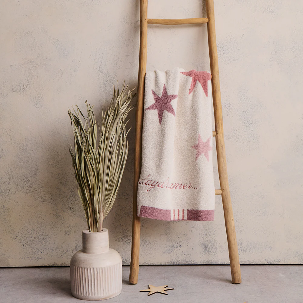 CozyChic Starry Daydreamer Stroller Blanket - Teaberry Multi - Image 2
