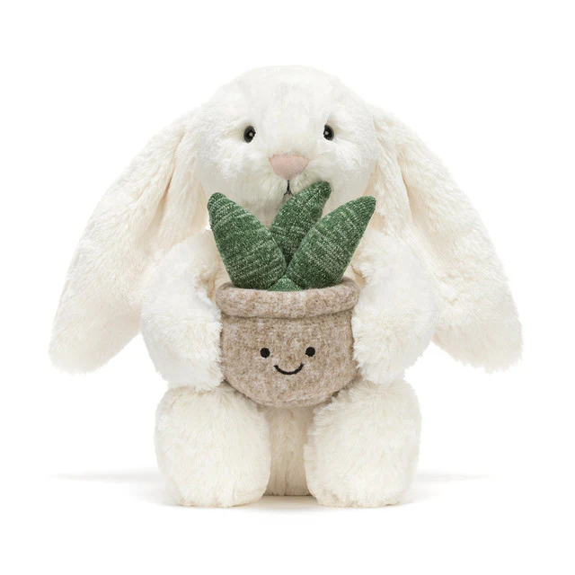 Cream Bunny with Plant - Image 2