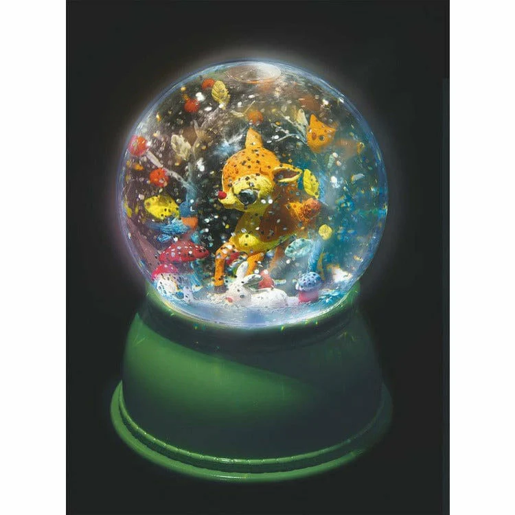 Fawn Snow Globe Night Light - Image 2