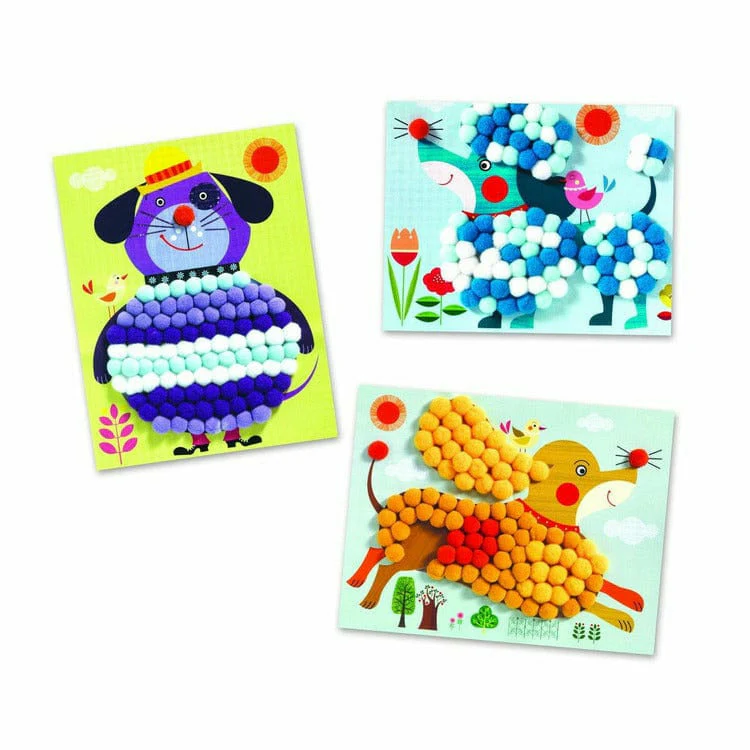 PomPom Puppies Collage Craft Kit - Image 2