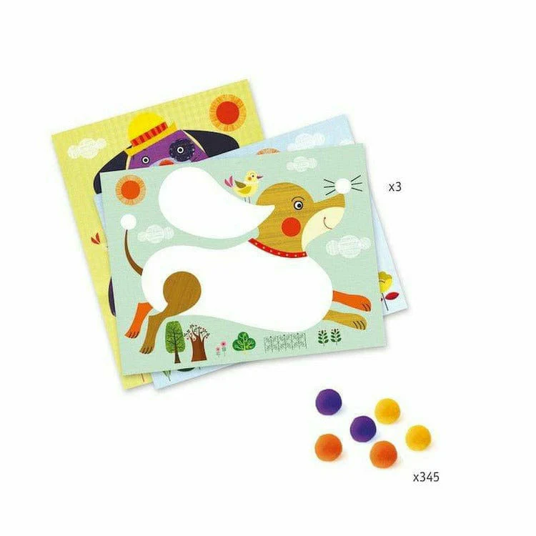 PomPom Puppies Collage Craft Kit - Image 3