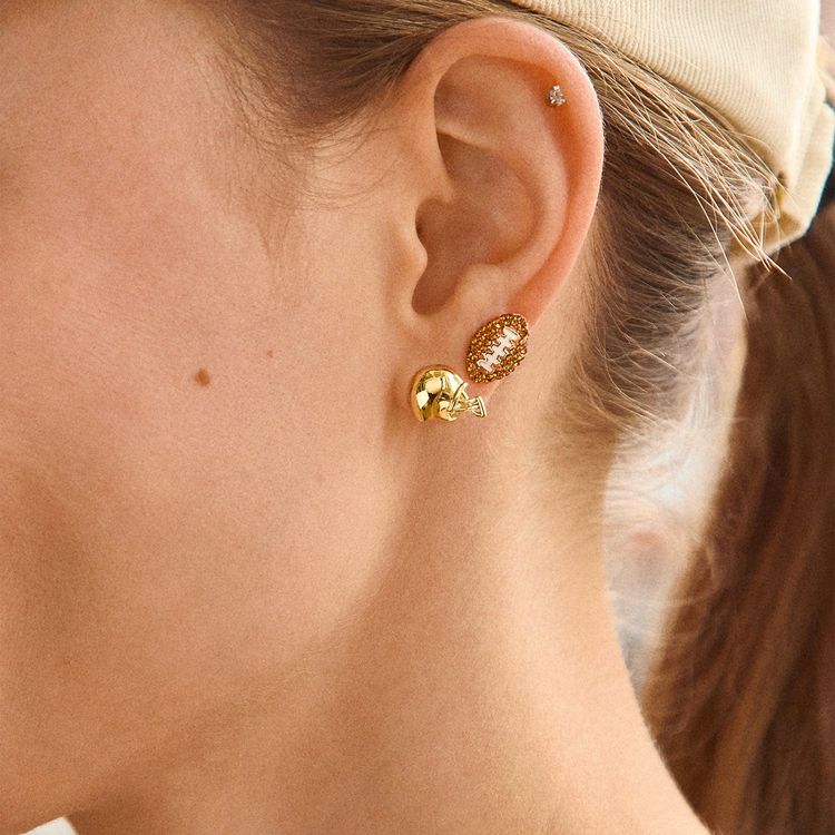 Draft Pick Football Earring Set - Image 2
