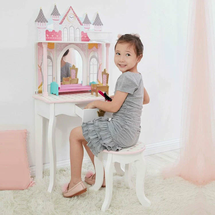 Dreamland Castle Play Vanity Set - White / Pink - Image 2