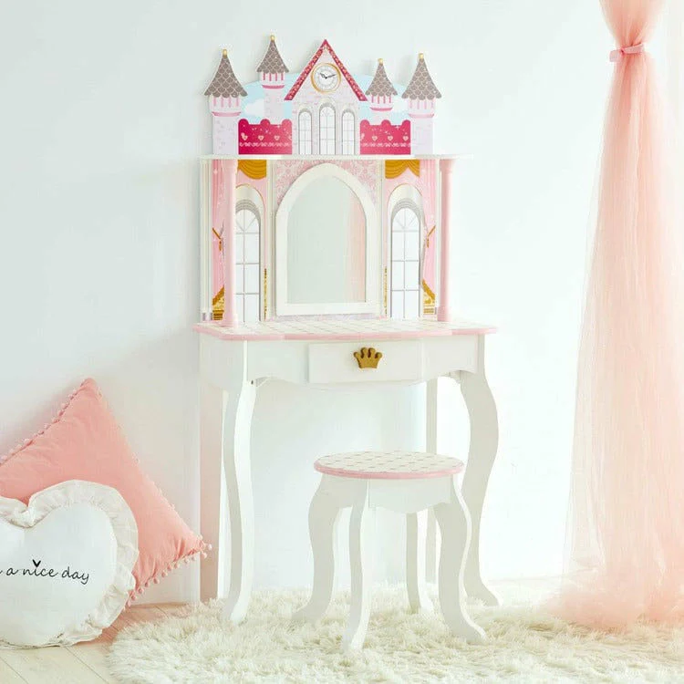Dreamland Castle Play Vanity Set - White / Pink - Image 3
