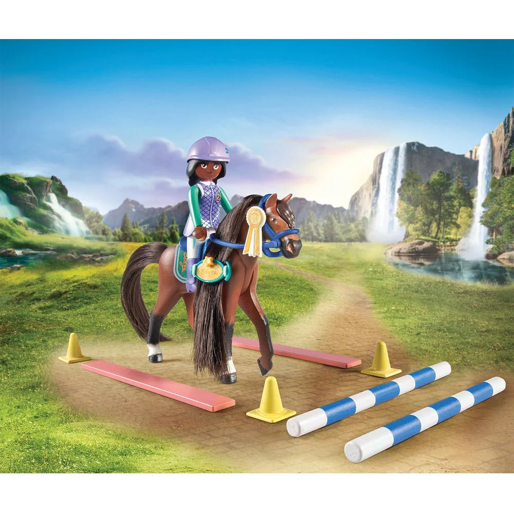 Equestrian Jumping Arena with Zoe and Blaze Playset - Image 2