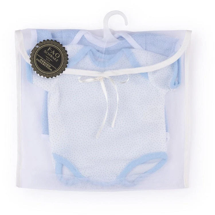 My FAO Doll 2 Pack Onesies - Blue - Image 3