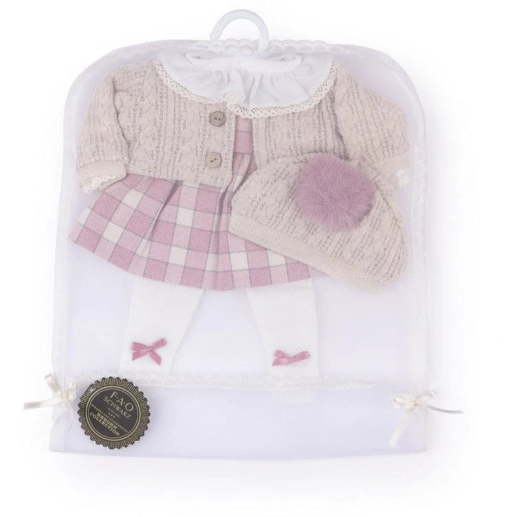 My FAO Doll Deluxe Dress - Pink Plaid - Image 3