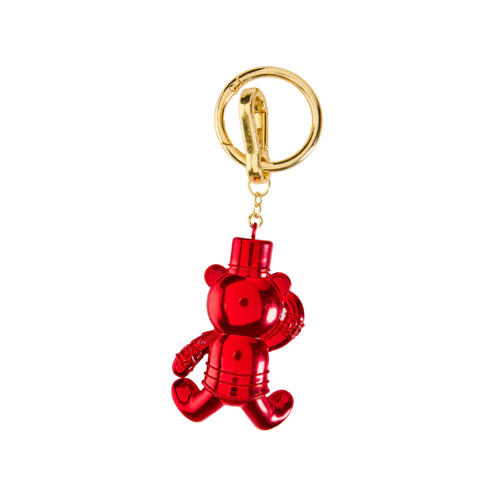 FAO Chrome Bear Keychain - Red - Image 2