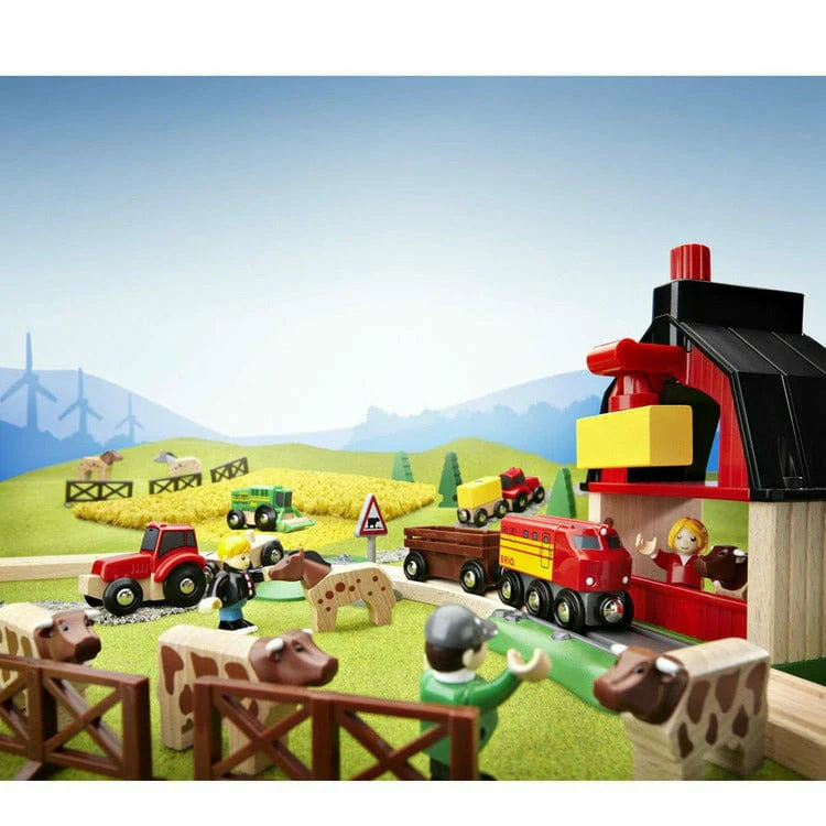 Farm Railway Set Toy Train Set - Image 5