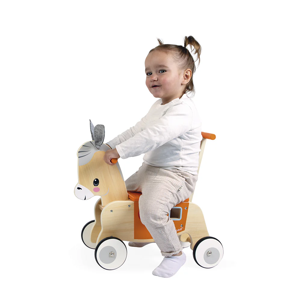 Farm Ride-On Donkey with Shape Sorter - Image 2