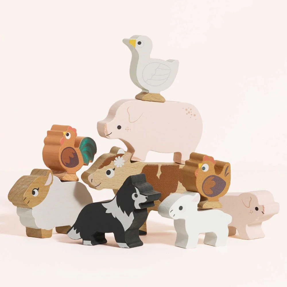 Farmyard Stacking Animals & Bag - Image 2