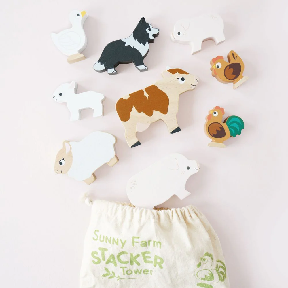 Farmyard Stacking Animals & Bag - Image 4