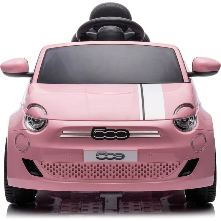 Fiat 500 12V Ride On Car - Pink - Image 2