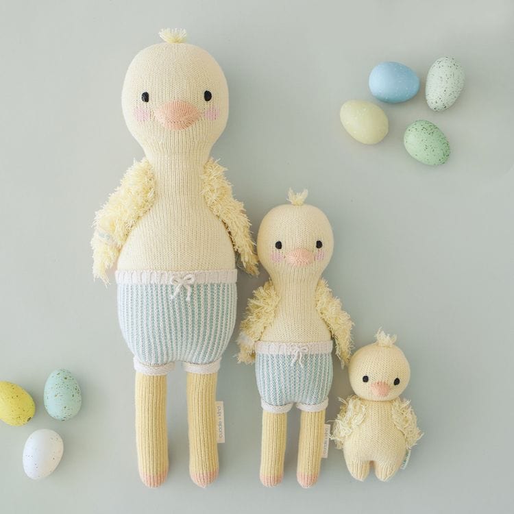 Little 13" Finley the Duckling Hand-Knit Doll - Image 2