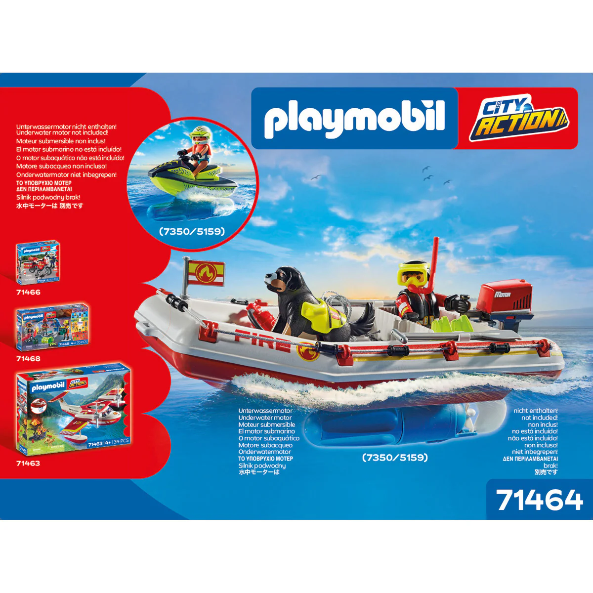 Fireboat with Water Scooter Playset - Image 7